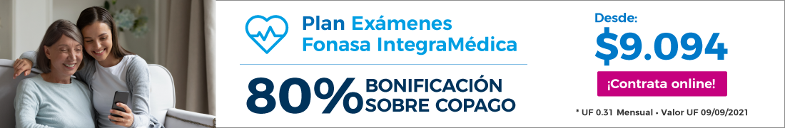 Banner Plan Exámenes Fonasa Integramédica