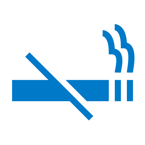 Cigarro y alcohol tachados